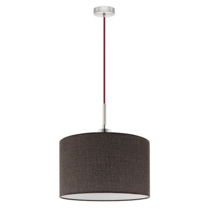 Eglo - LED Lustra ar auklu TUNJA 1xE27/60W/230V brūna