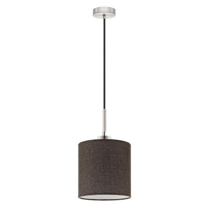 Eglo - LED Lustra ar auklu TUNJA 1xE27/60W/230V brūna