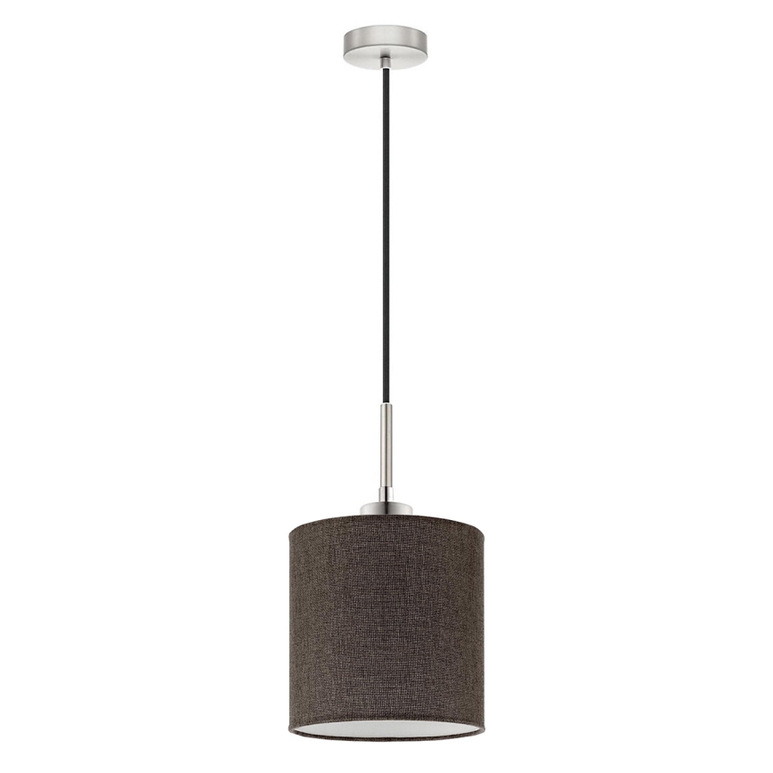 Eglo - LED Lustra ar auklu TUNJA 1xE27/60W/230V brūna