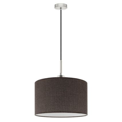 Eglo - LED Lustra ar auklu TUNJA 1xE27/60W/230V brūna
