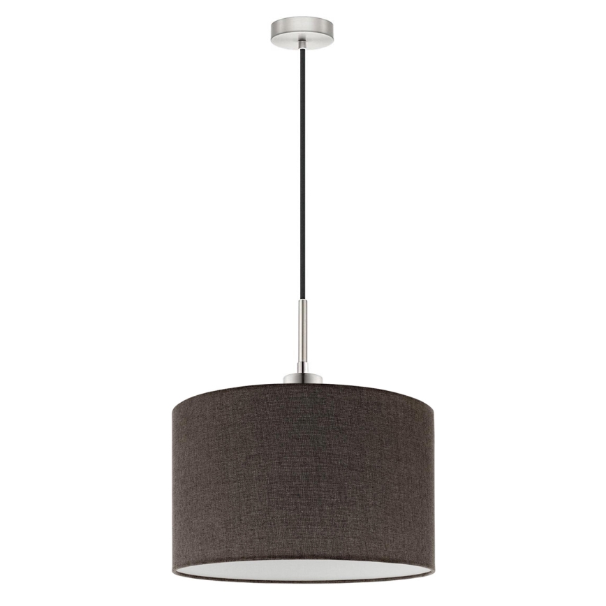 Eglo - LED Lustra ar auklu TUNJA 1xE27/60W/230V brūna