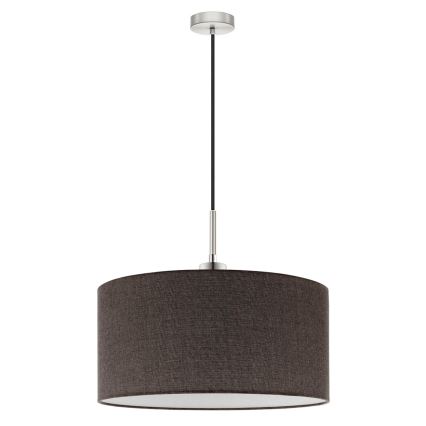 Eglo - LED Lustra ar auklu TUNJA 1xE27/60W/230V brūna