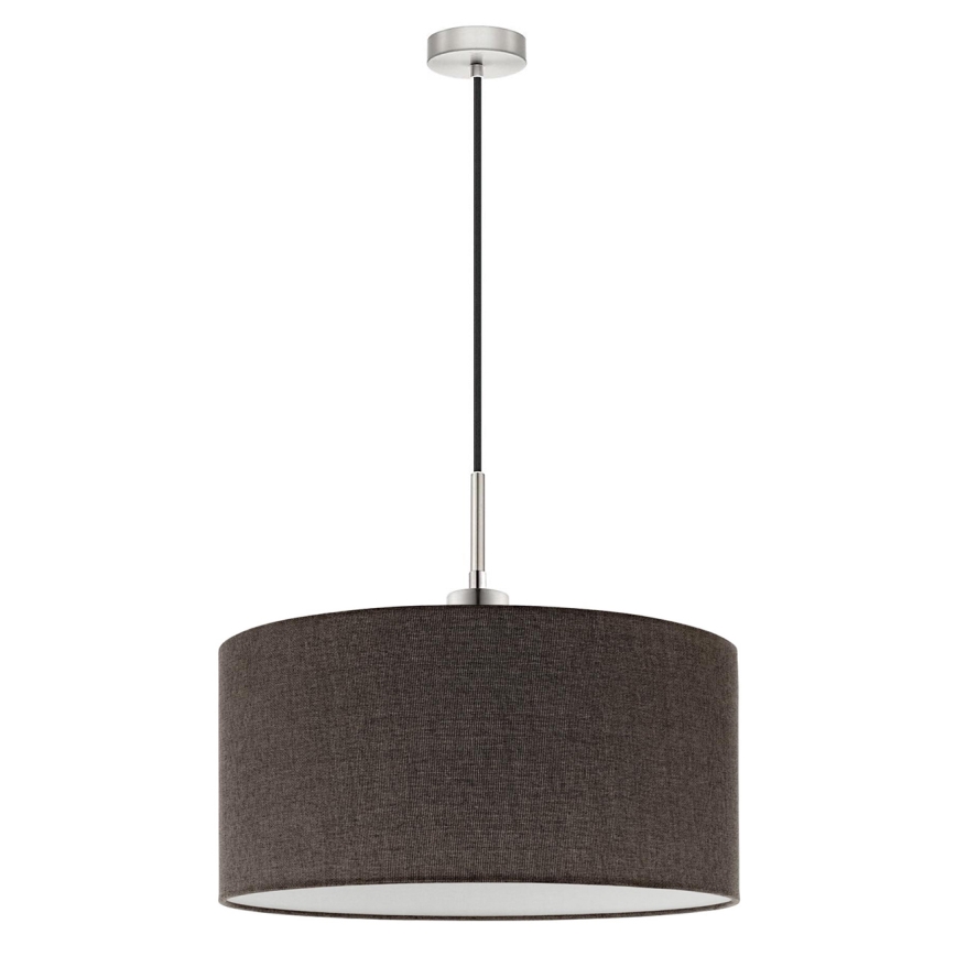 Eglo - LED Lustra ar auklu TUNJA 1xE27/60W/230V brūna