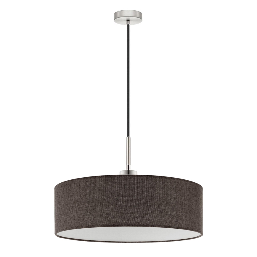 Eglo - LED Lustra ar auklu TUNJA 1xE27/60W/230V brūna