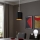 Eglo - LED Lustra ar auklu TUNJA 1xE27/60W/230V melna