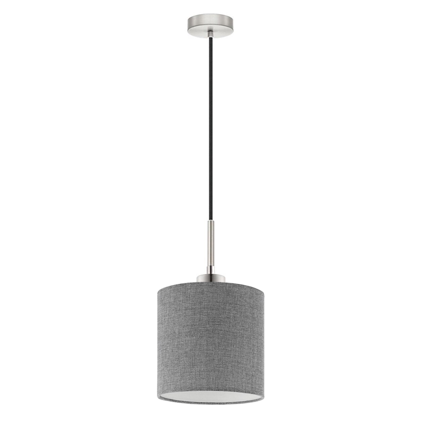 Eglo - LED Lustra ar auklu TUNJA 1xE27/60W/230V pelēka