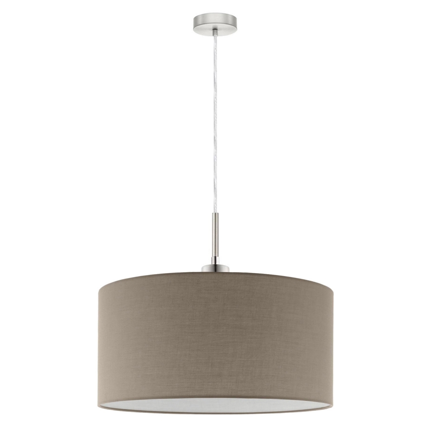 Eglo - LED Lustra ar auklu TUNJA 1xE27/60W/230V taupe