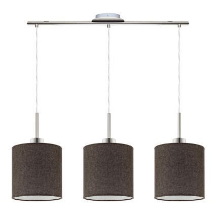 Eglo - LED  Lustra ar auklu TUNJA 3xE27/60W/230V brūna