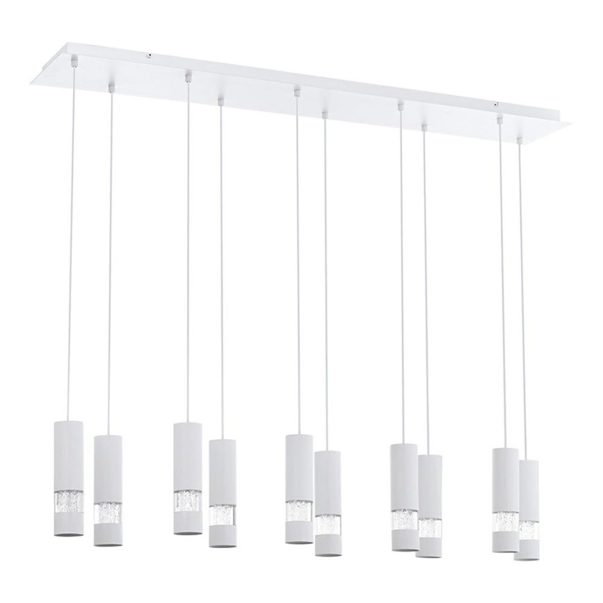 Eglo - LED Lustra uz auklas 10xGU10/5W/230V balta