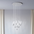 Eglo - LED lustra uz kabeļa 15xLED/2,6W/230V 2200/3000/4000K spīdīgs hroms