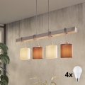 Eglo - LED lustra uz kabeļa TOWNSHEND 4xE27/60W/230V