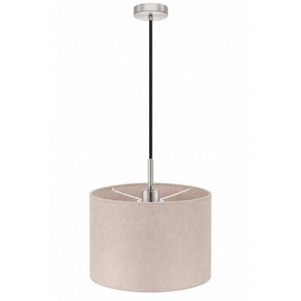 Eglo - LED lustra uz kabeļa TUNJA 1xE27/60W/230V Ø 20 cm bēšs/melns