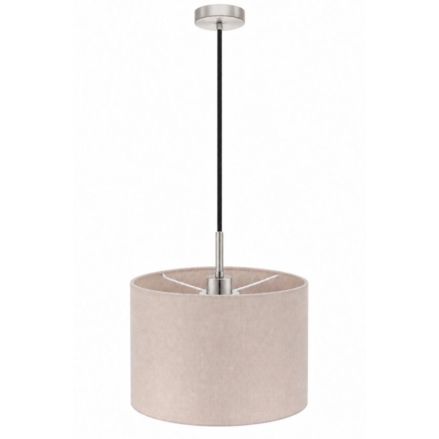 Eglo - LED lustra uz kabeļa TUNJA 1xE27/60W/230V Ø 20 cm bēšs/melns