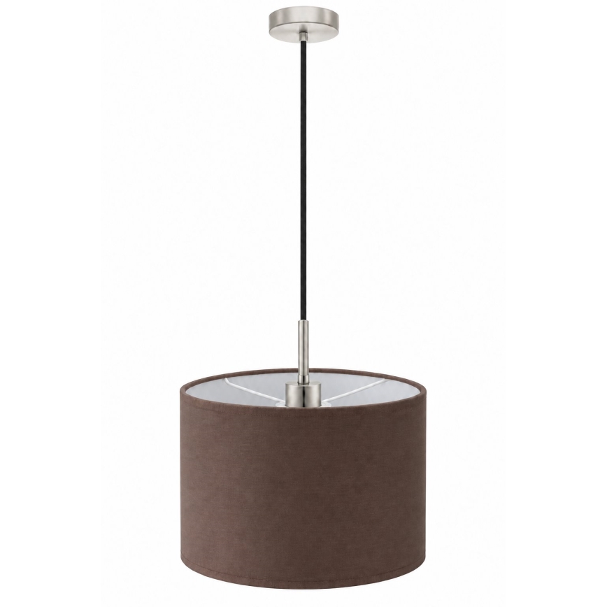 Eglo - LED lustra uz troses TUNJA 1xE27/60W/230V Ø 20 cm brūna/melna