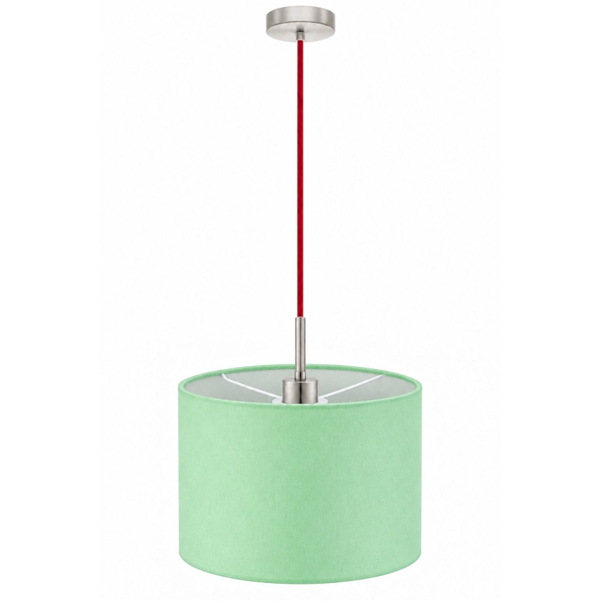 Eglo - LED piekaramā lampa uz vada TUNJA 1xE27/60W/230V Ø 20 cm zaļa/sarkana