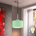 Eglo - LED piekaramā lustra uz troses TUNJA 1xE27/60W/230V Ø 20 cm zaļa/melna