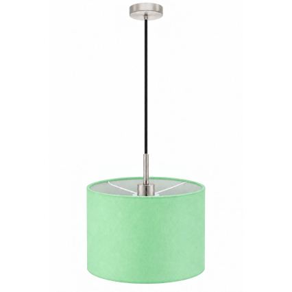 Eglo - LED piekaramā lustra uz troses TUNJA 1xE27/60W/230V Ø 20 cm zaļa/melna
