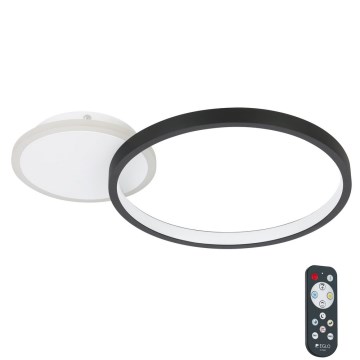 Eglo - LED ptumšojama griestu lampa LED/15W/230V melna + tālvadības pults