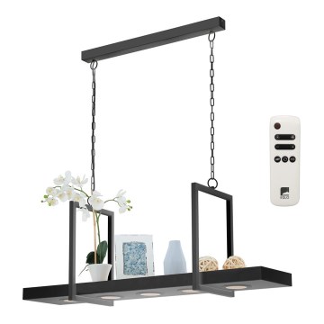 Eglo - LED RGB Aptumšojama lustra uz ķēdes 5xLED/6W/230V + tālvadības pults