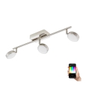 Eglo - LED RGB virsmas gaismeklis CORROPOLI-C 3xLED/5W/230V