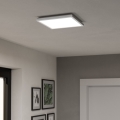 Eglo - LED RGBW Aptumšojama āra griestu lampa LED/13,4W/230V 2700-6500K 29x29 cm IP44 balta ZigBee