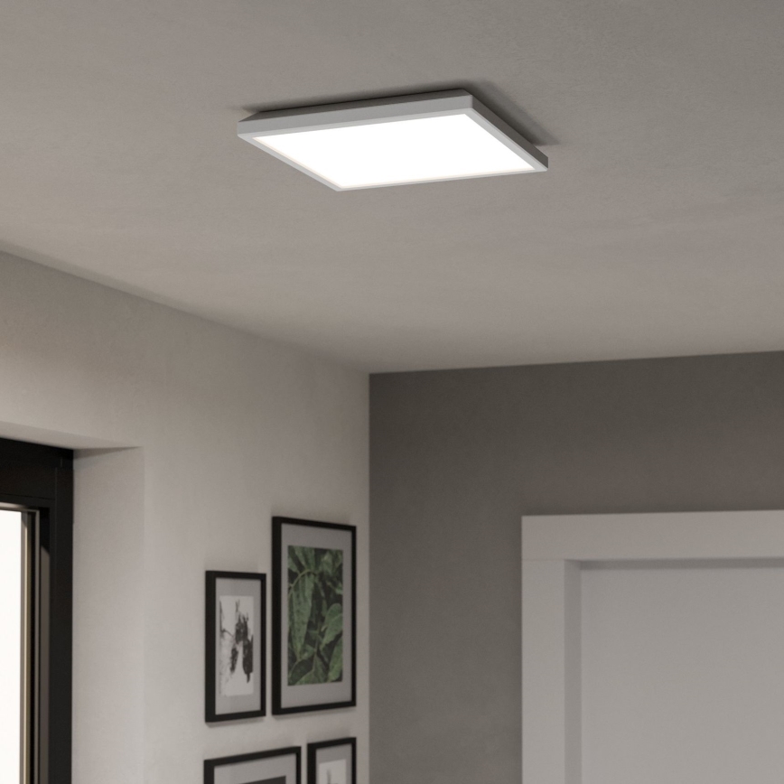 Eglo - LED RGBW Aptumšojama āra griestu lampa LED/13,4W/230V 2700-6500K 29x29 cm IP44 balta ZigBee