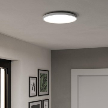 Eglo - LED RGBW Aptumšojama āra griestu lampa LED/13,9W/230V 2700-6500K d. 30 cm IP44 balta ZigBee