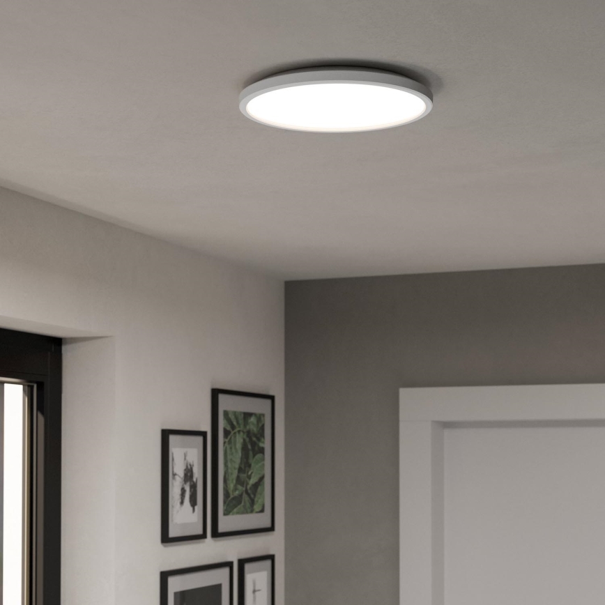 Eglo - LED RGBW Aptumšojama āra griestu lampa LED/13,9W/230V 2700-6500K d. 30 cm IP44 balta ZigBee