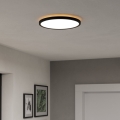 Eglo - LED RGBW Aptumšojama āra griestu lampa LED/13,9W/230V 2700-6500K d. 30 cm IP44 melna ZigBee
