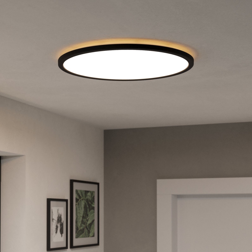 Eglo - LED RGBW Aptumšojama āra griestu lampa LED/16,8W/230V 2700-6500K d. 50 cm IP44 melna ZigBee