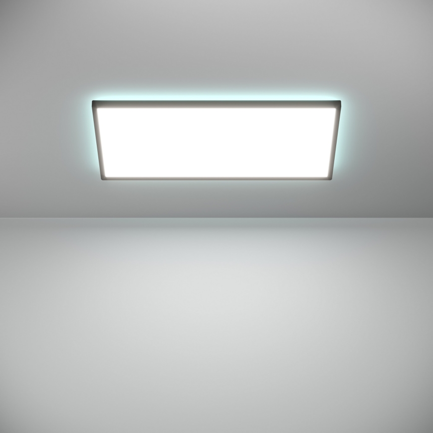 Eglo - LED RGBW Aptumšojama āra griestu lampa LED/17,2W/230V 2700-6500K 30x57cm IP44 melna ZigBee