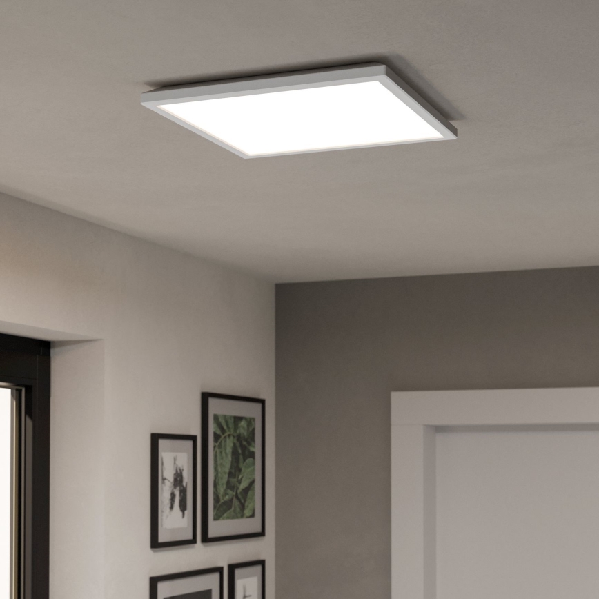 Eglo - LED RGBW Aptumšojama āra griestu lampa LED/17,6W/230V 2700-6500K 39x39 cm IP44 balta ZigBee