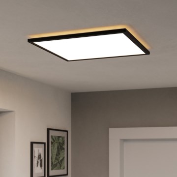 Eglo - LED RGBW Aptumšojama āra griestu lampa LED/17W/230V 2700-6500K 50x50cm IP44 melna ZigBee