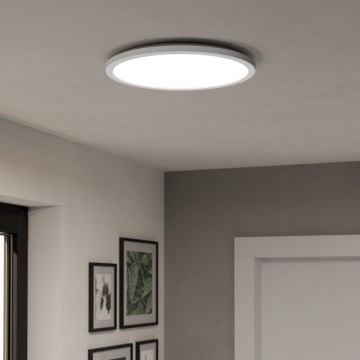 Eglo - LED RGBW Aptumšojama āra griestu lampa LED/18,5W/230V 2700-6500K d. 38,9cm IP44 balta ZigBee