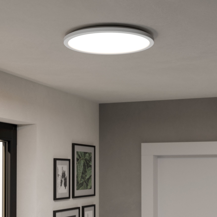 Eglo - LED RGBW Aptumšojama āra griestu lampa LED/18,5W/230V 2700-6500K d. 38,9cm IP44 balta ZigBee