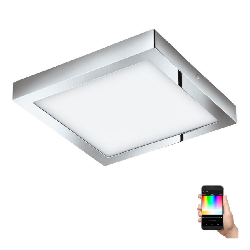 Eglo - LED RGBW Aptumšojama griestu lampa FUEVA-C LED/21W/230V Bluetooth IP44