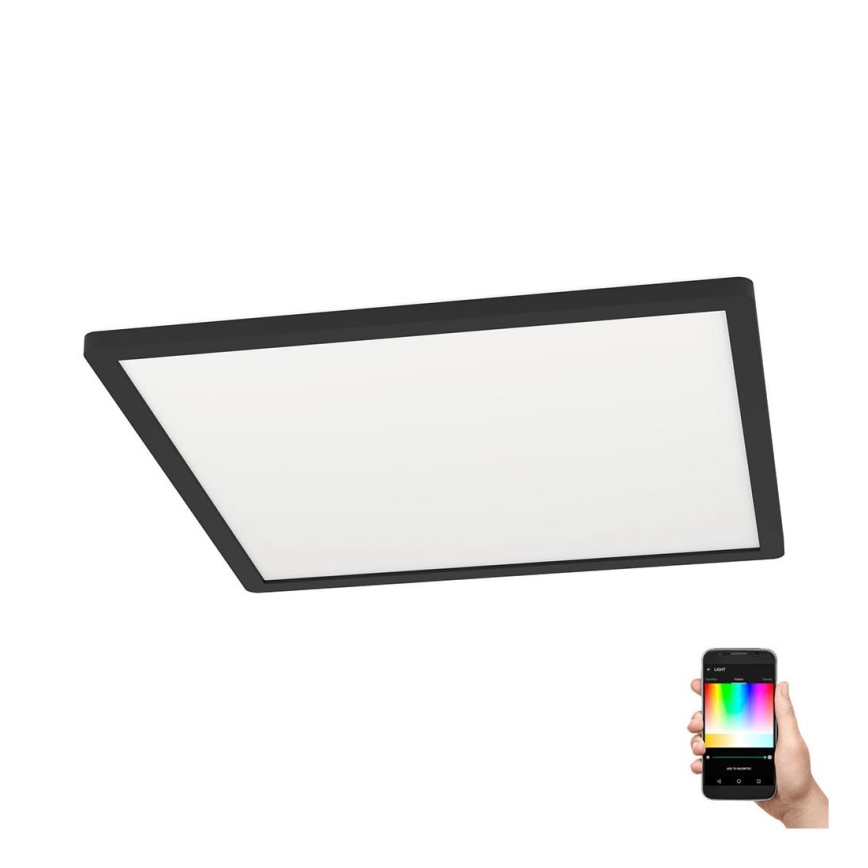 Eglo - LED RGBW Aptumšojama griestu lampa LED/16,5W/230V, melna ZigBee