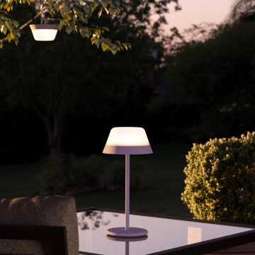 Eglo - LED RGBW Aptumšojama skārienvadāma āra lampa 2in1 LED/1,5W/5V 2600 mAh IP54 violeta