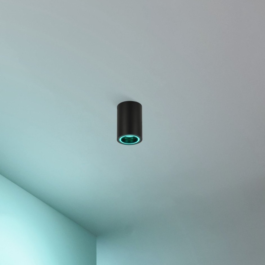 Eglo - LED RGBW Aptumšojams starmetis LED/4,9W/230V 2700-6500K melna