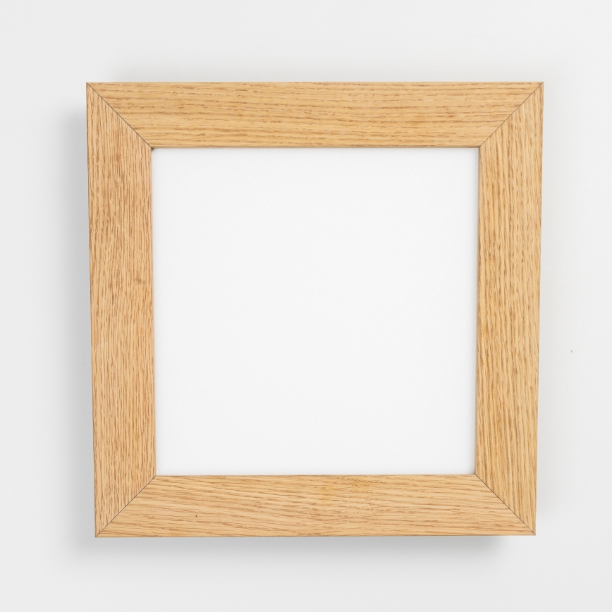Eglo - LED RGBW regulējams virsmas panelis SALOBRENA-C WOOD LED/16W/230V 2700-6500K 34x34 cm brūns + tālvadības pults