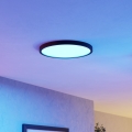 Eglo - LED RGBW Aptumšojams vannas istabas griestu gaismeklis LED/17,5W/230V 2700-6500K Ø 38,9 cm IP44 melns