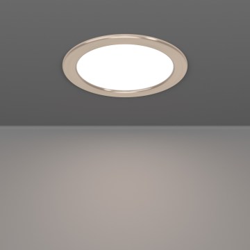 Eglo - LED RGBW aptumšojams vannas istabas iebūvējamais griestu gaismeklis LED/9,5W/230V 2700-6500K Ø 16,8 cm IP44 matēta hroma apdare