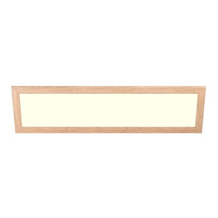 Eglo - LED RGBW Aptumšojams virsapmetuma/iegremdējams panelis SALOBRENA-C WOOD LED/34W/230V 2700-6500K 34x124 cm brūna + tālvadības pults