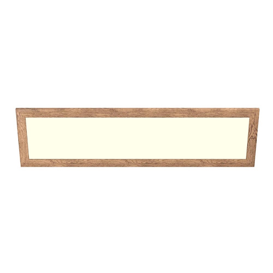 Eglo - LED RGBW Aptumšojams virsapmetuma/iegremdējams panelis SALOBRENA-C WOOD LED/34W/230V 2700-6500K 34x124 cm brūna + tālvadības pults