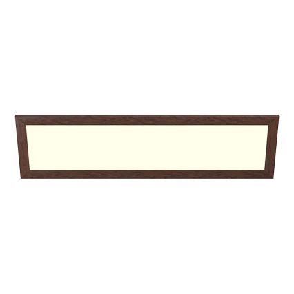 Eglo - LED RGBW Aptumšojams virsapmetuma/iegremdējams panelis SALOBRENA-C WOOD LED/34W/230V 2700-6500K 34x124 cm tumši brūna + tālvadības pults