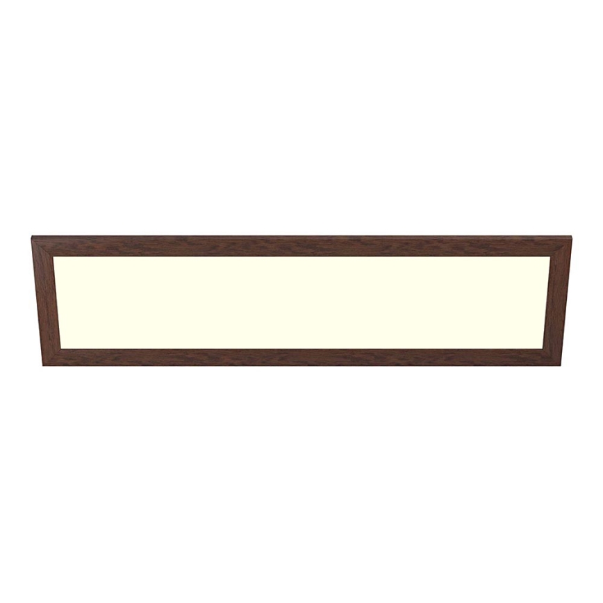 Eglo - LED RGBW Aptumšojams virsapmetuma/iegremdējams panelis SALOBRENA-C WOOD LED/34W/230V 2700-6500K 34x124 cm tumši brūna + tālvadības pults