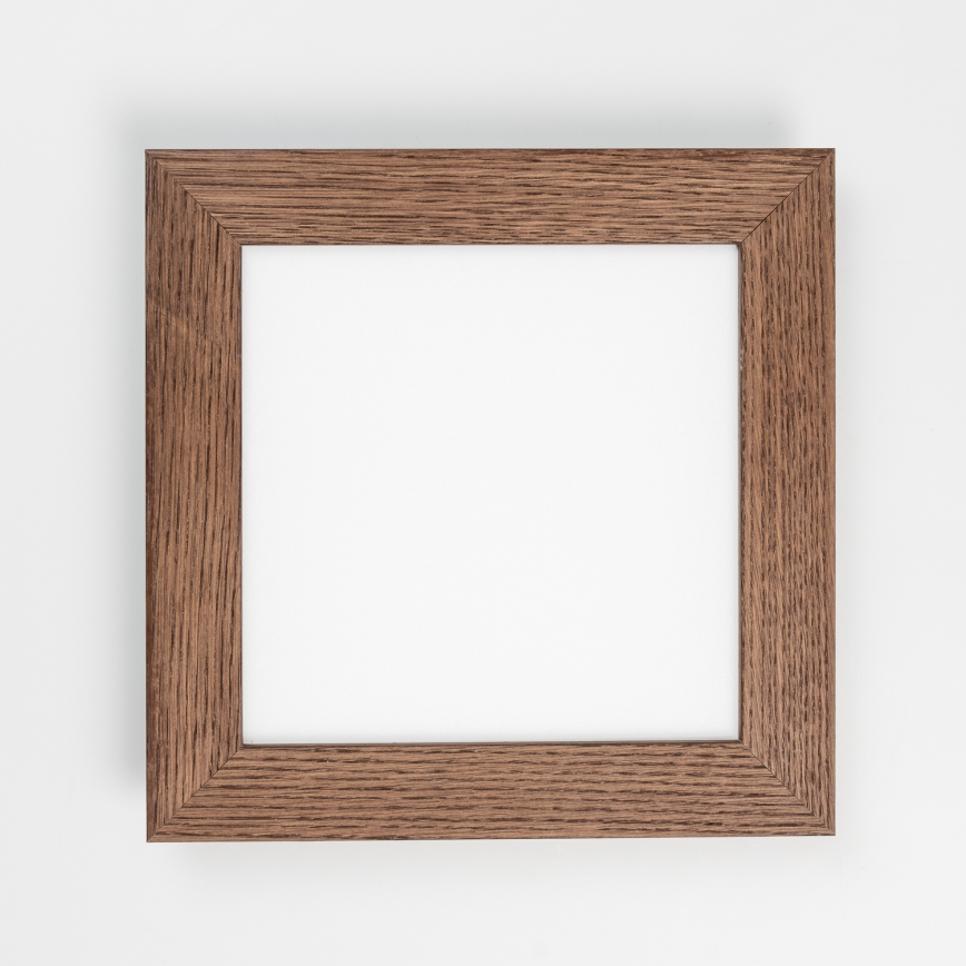 Eglo - LED RGBW dimmējams virsmas panelis SALOBRENA-C WOOD LED/16W/230V 2700-6500K 34x34 cm tumši brūna + ar tālvadības pulti