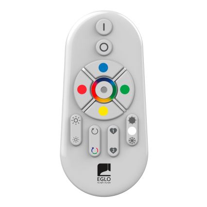 Eglo - LED RGBW dimmējams virsmas panelis SALOBRENA-C WOOD LED/16W/230V 2700-6500K 34x34 cm tumši brūna + ar tālvadības pulti