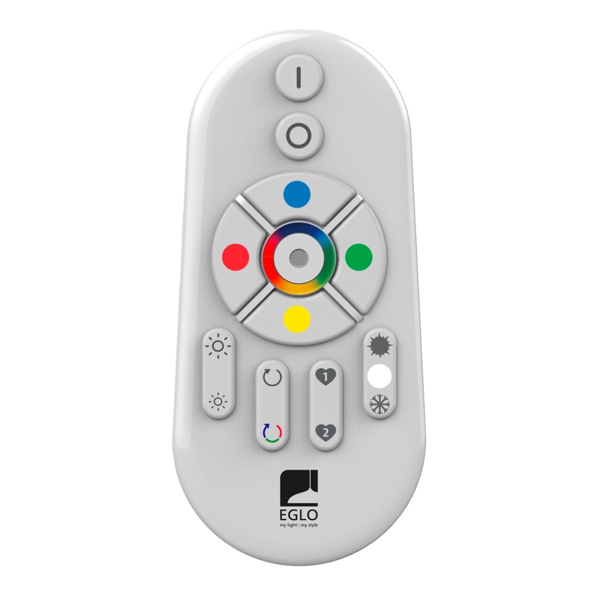 Eglo - LED RGBW dimmējams virsmas panelis SALOBRENA-C WOOD LED/16W/230V 2700-6500K 34x34 cm tumši brūna + ar tālvadības pulti