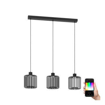 Eglo - LED RGBW Aptumšojuma lustra ar auklu 3xLED/3,7W/230V 2700-6500K